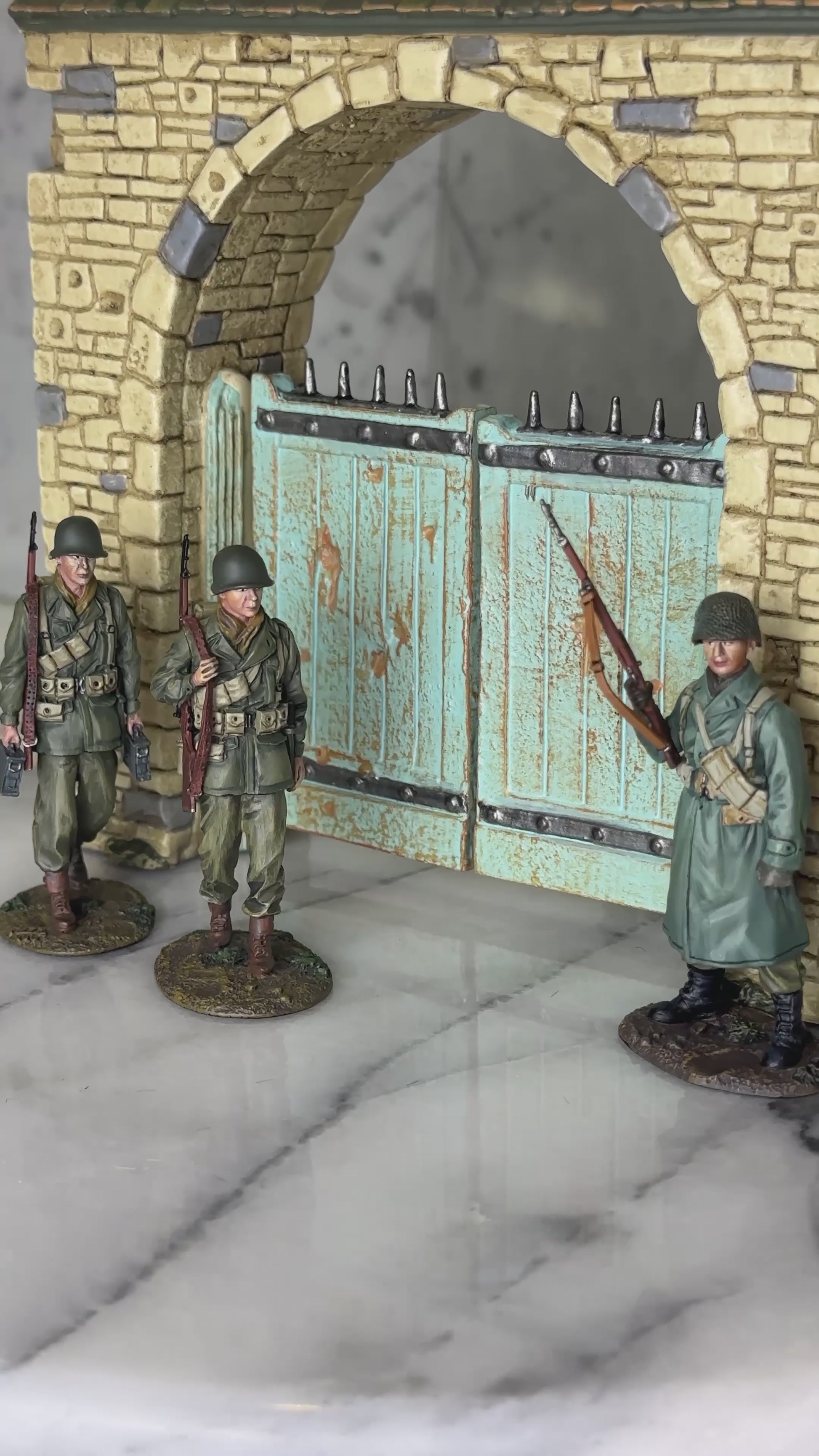 30 view of toy soldier diorama