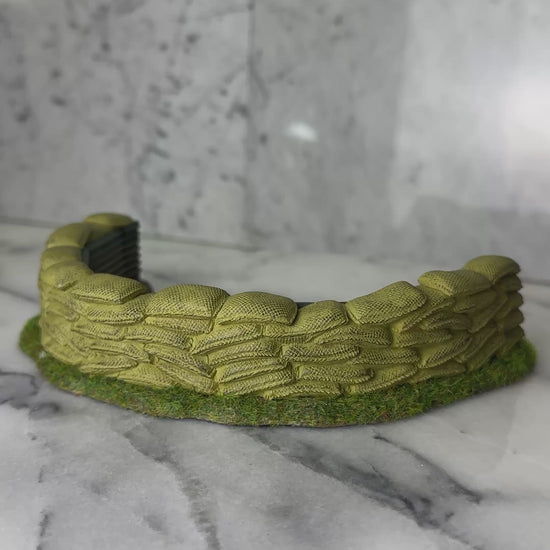 360 view of Firebase Sand Bag Emplacement