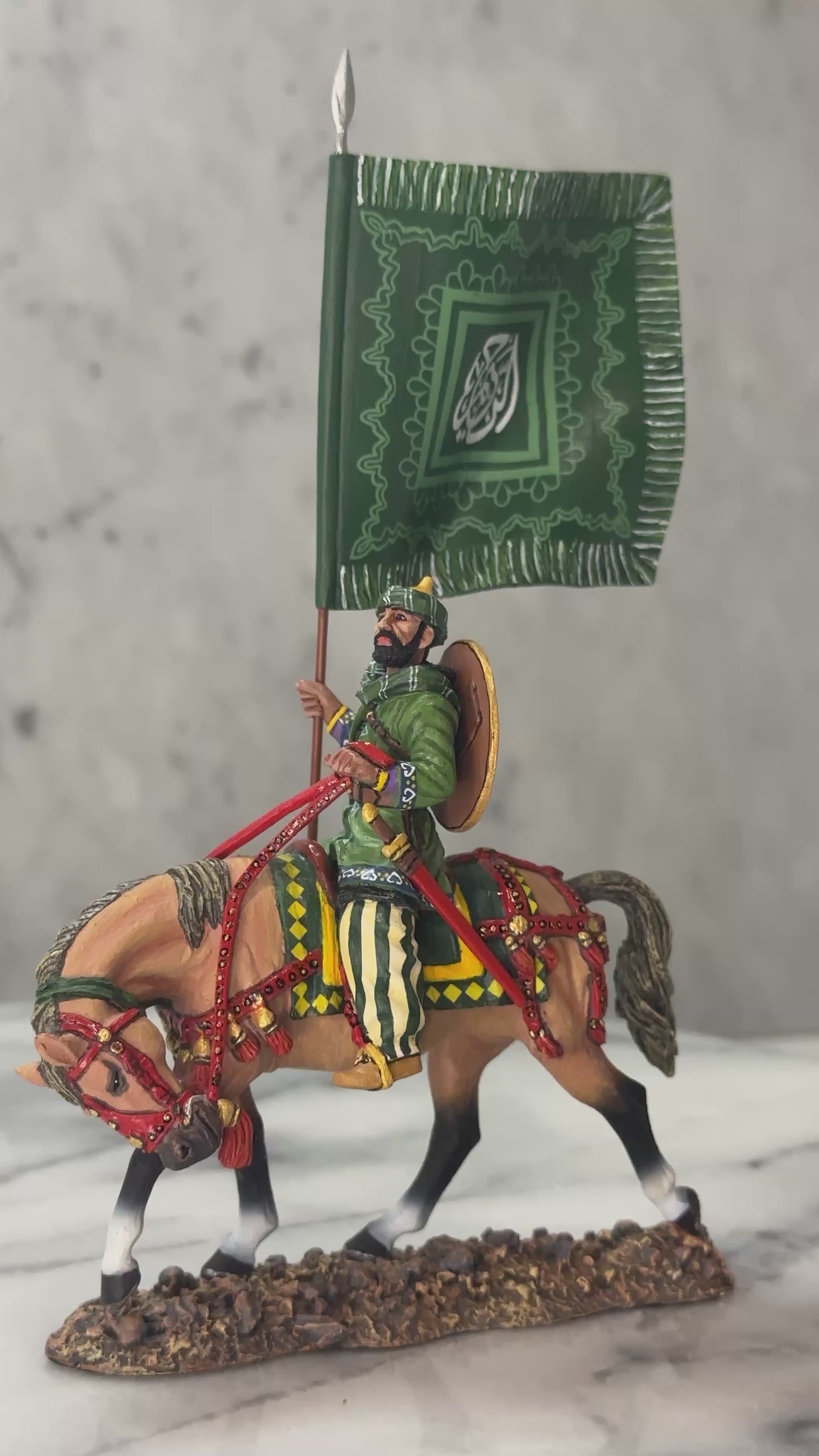 360 view of The Army of Islam Standard Bearer.