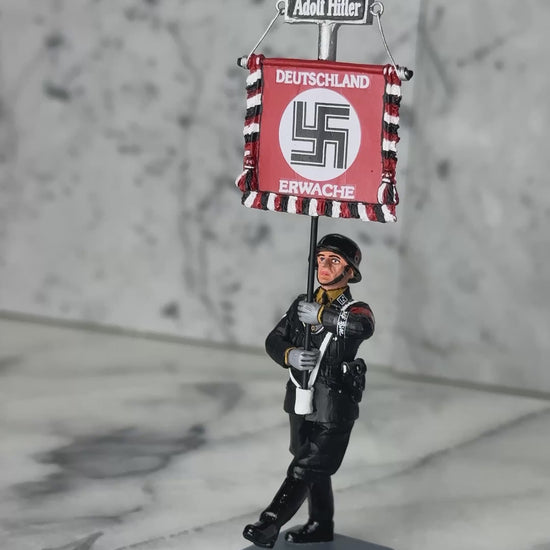 30 view of military miniature SS Bannerman Goose-Stepping