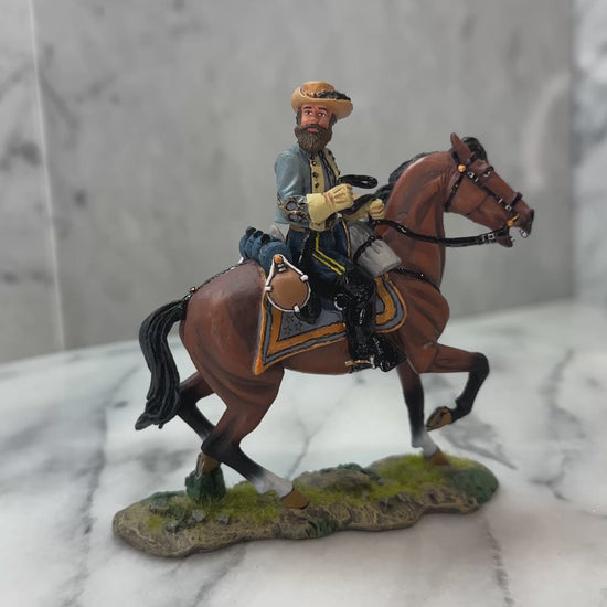 360 view of toy soldier figurine Major General J.E.B. Stuart
