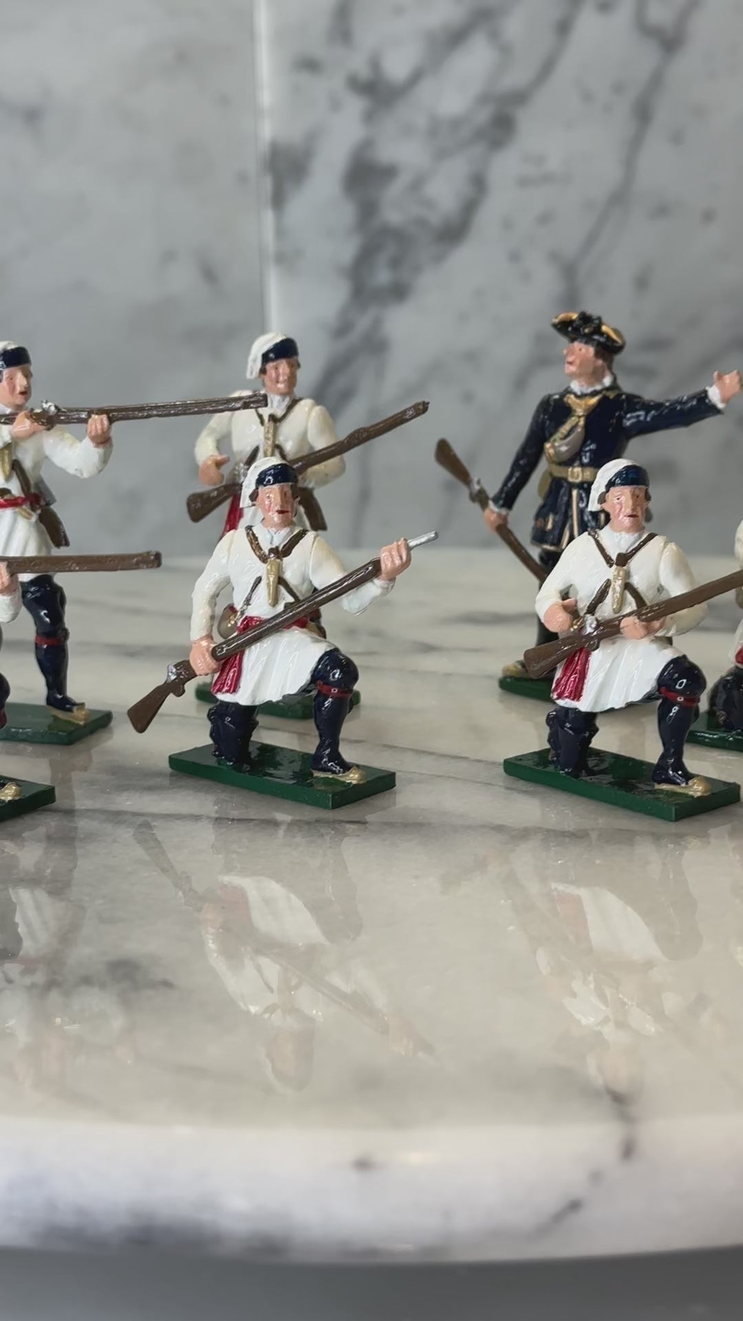 360 degree view of toy soldier set campagnies  Franches  de la marines.