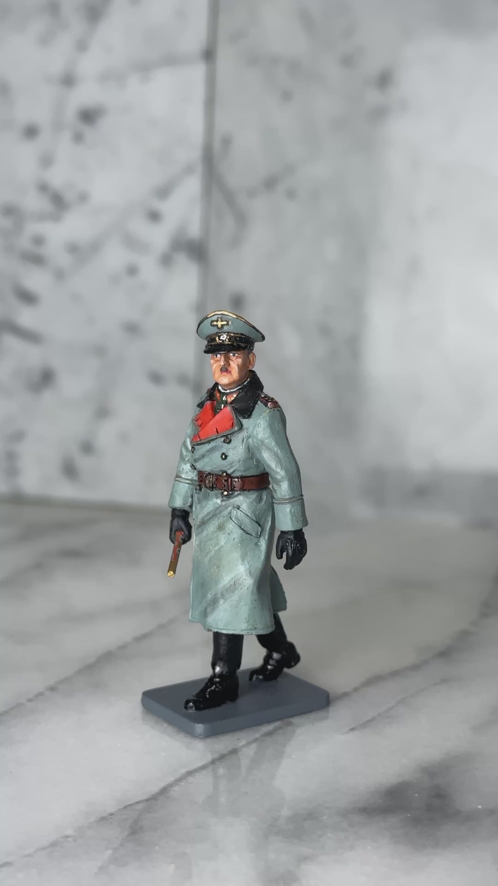 360 view of military miniature General Gerd Von Runstedt