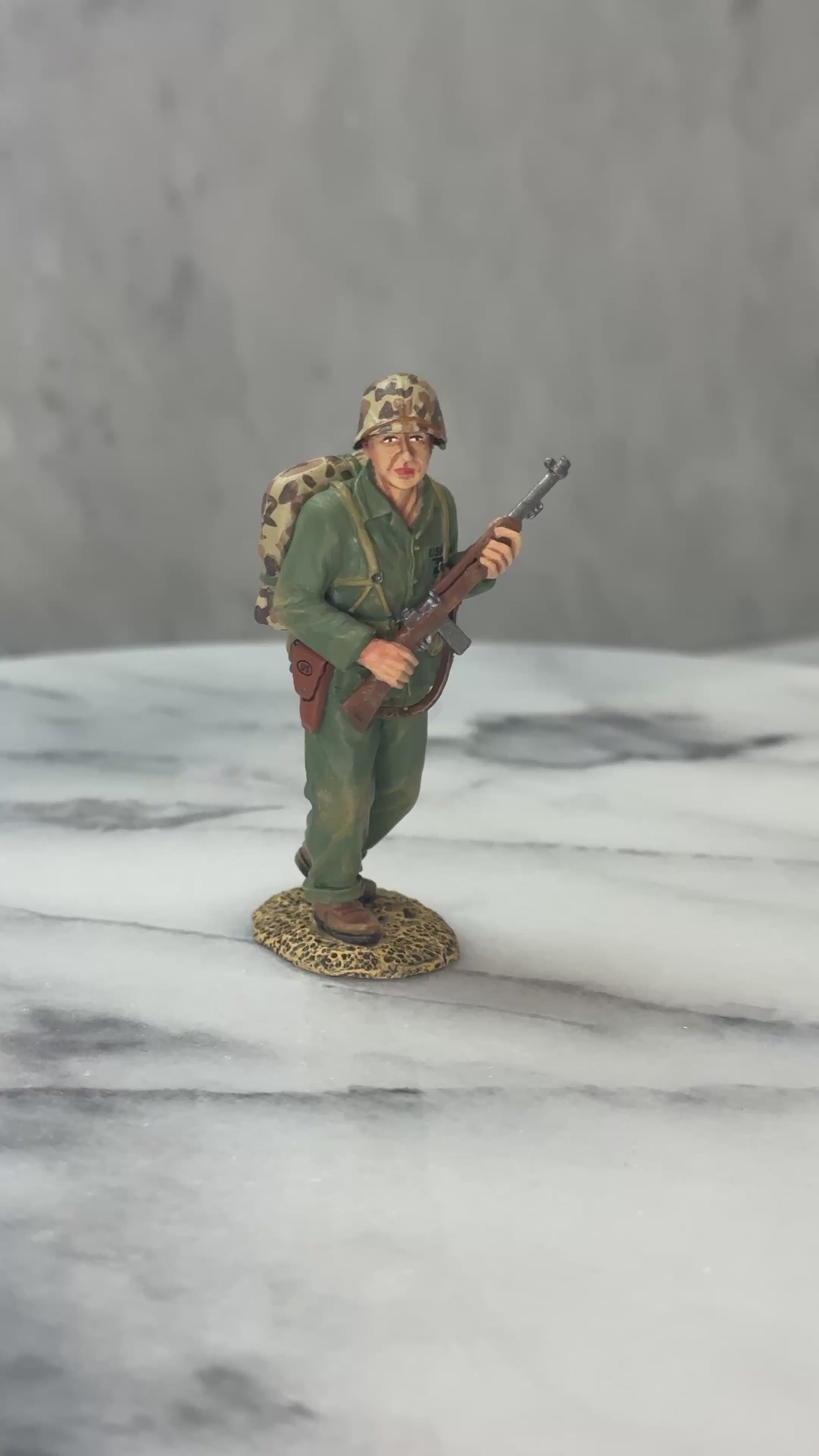 Walking Marine Officer 360 view.