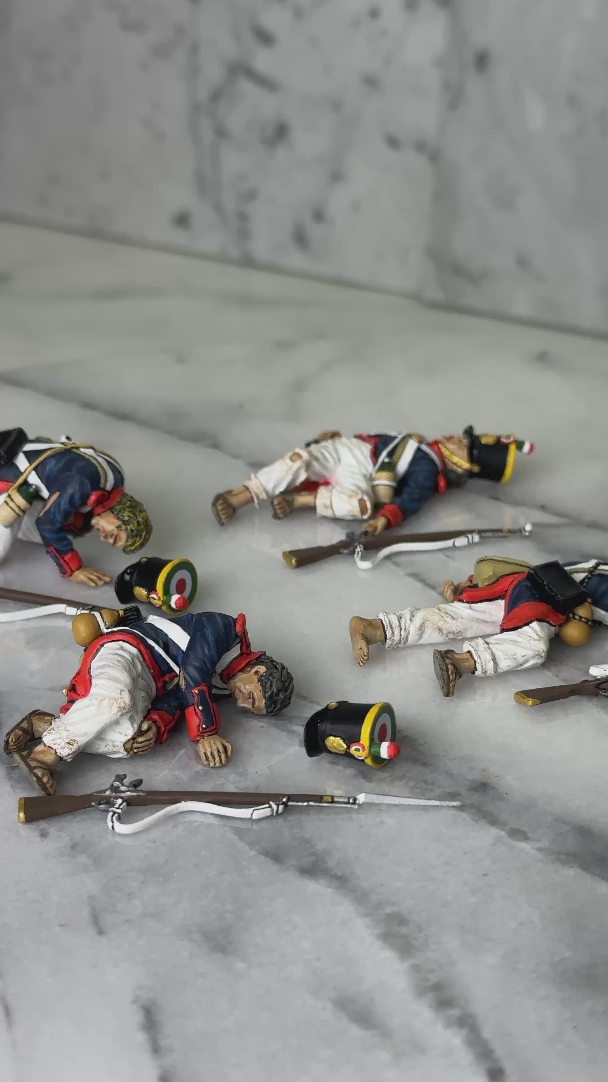Santa Anna's Casualties of Battle military miniatures