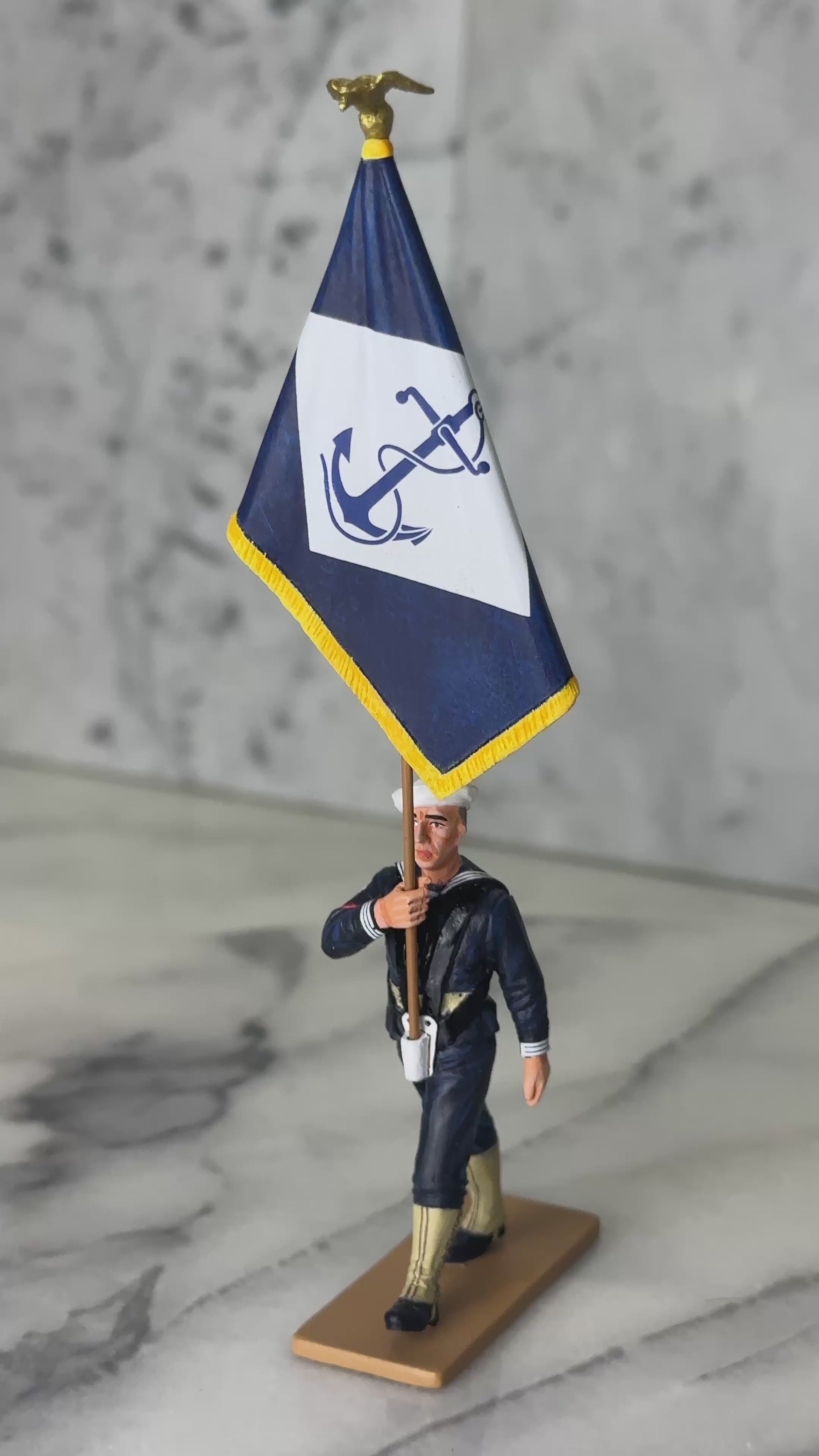 U.S. Navy Infantry Battalion Flagbearer military miniature