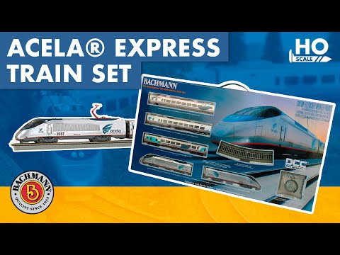 Bachmann model train set Acela Set. In packaging.