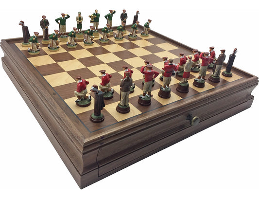 Toy soldier miniature army men Golf Roaring 20's Chess Set.