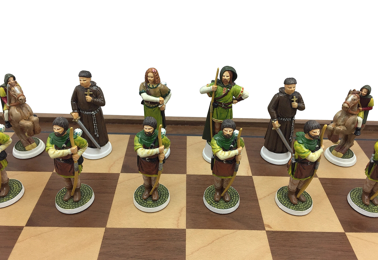 Toy soldier miniature army men Robin Hood Chess Set. Monks.