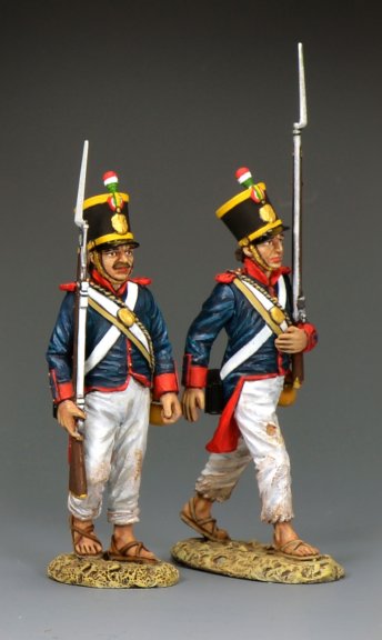 Mexican soldiers marching to battle Alamo 1836 Texas Revolution toy soldiers 1/30 scale matte figures Set B RTA126