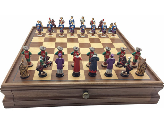 Toy soldier miniature army men The Three Musketeers Chess Set.