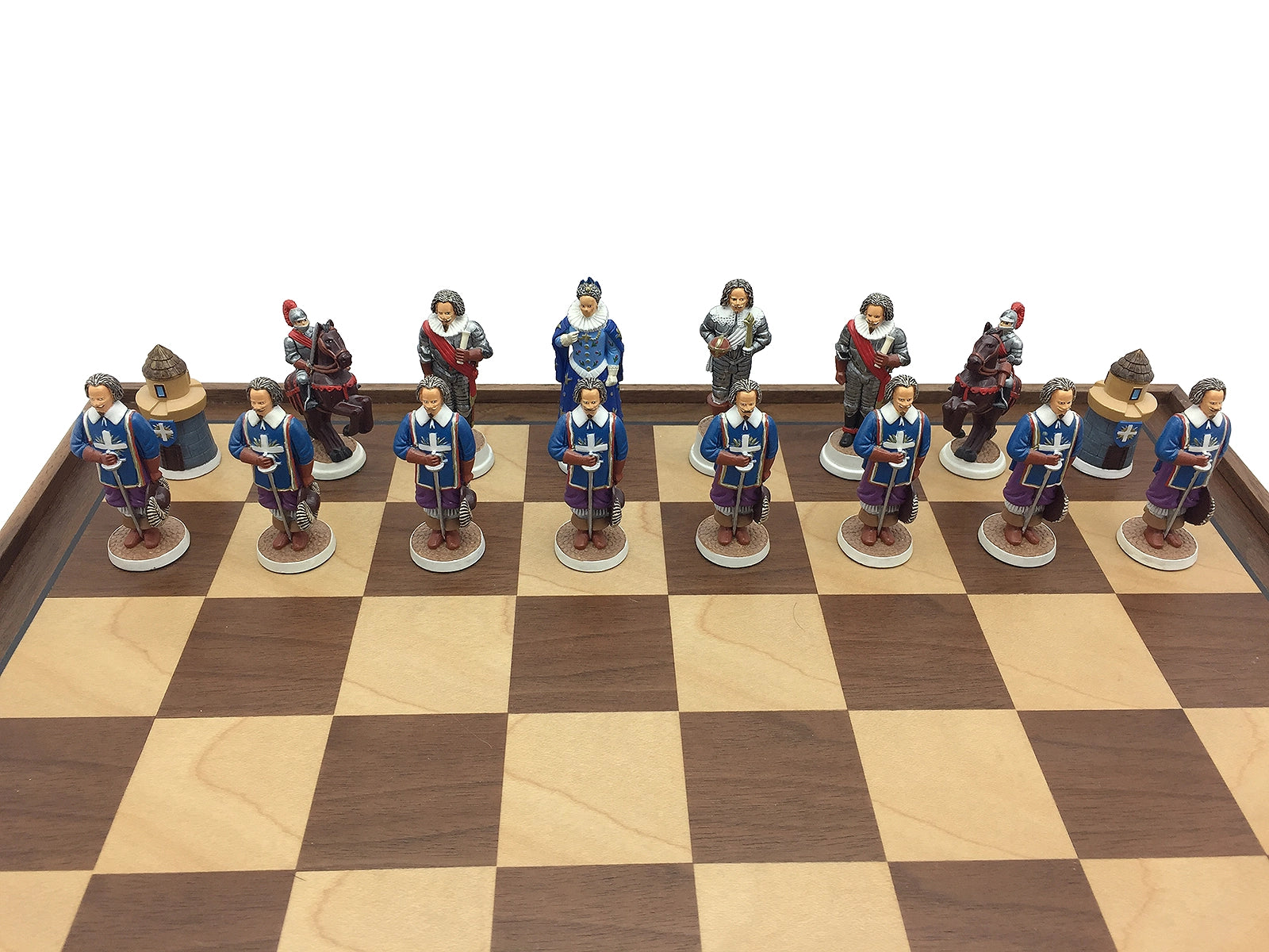 Toy soldier miniature army men The Three Musketeers Chess Set. Knights.