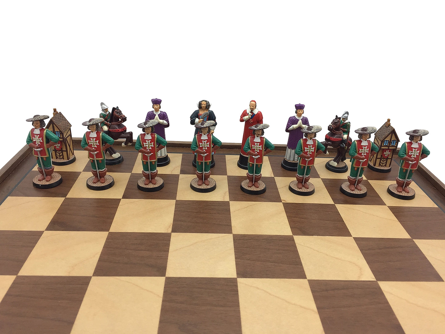 Toy soldier miniature army men The Three Musketeers Chess Set. Swordsmen.