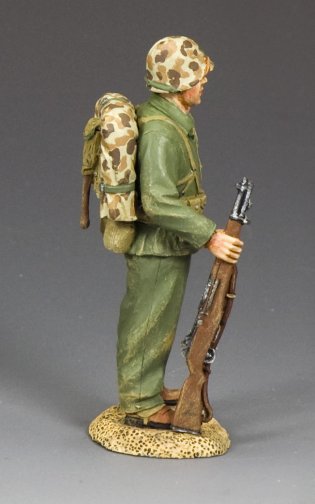 Stand At Ease Marine. Toy soldier figurine.