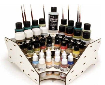 Paint display stand.