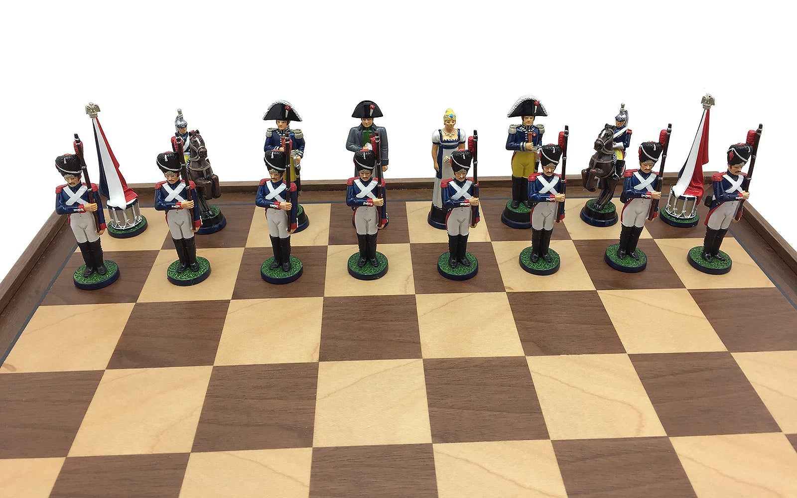 Toy soldier chess set Battle of Waterloo. Hand painted. British troops.