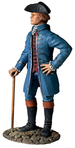 Side view of collectible toy soldier miniature Thomas Jefferson.