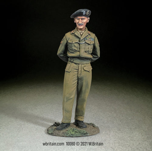 Collectible toy soldier miniature British Field Marshall Bernard Montgomery.