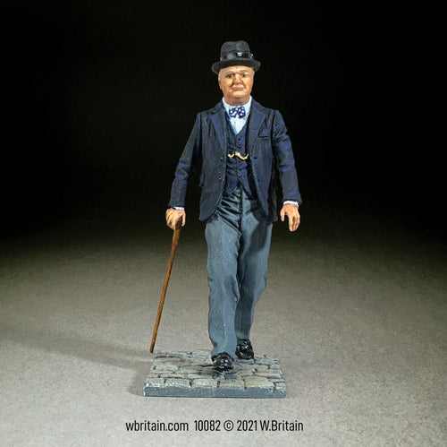 Toy soldier army men U.K. Prime Minister Winston Churchill 1940-45.