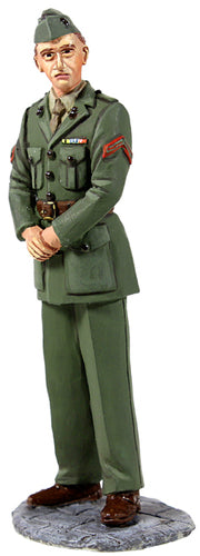 U.S. Marine in Green Winter Service Dress WWII