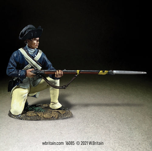 Collectible toy soldier miniature George Rodgers Clark Illinois Reg. Kneeling at the Ready.