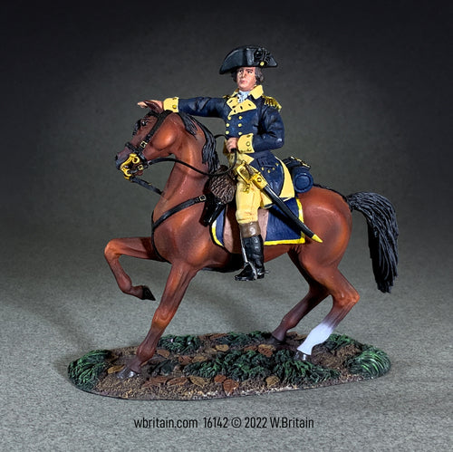 Collectible toy soldier General Mad Anthony Wayne Mounted on horseback.