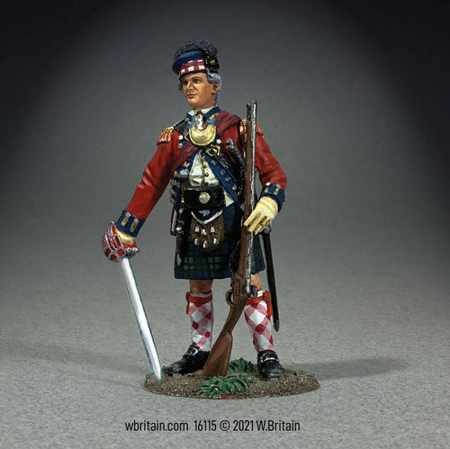 Collectible toy soldier miniature 84th Regiment Officer.