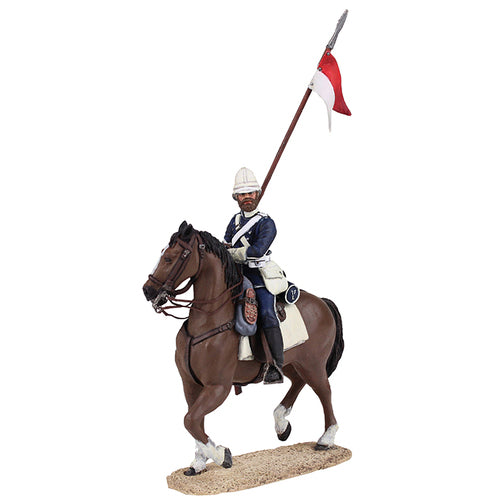 Collectible toy soldier miniature British 17th Lancer Mounted No.1.