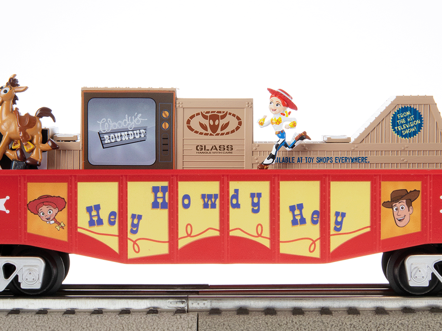 Rail car of Model train set O Scale Toy Story LionChief.