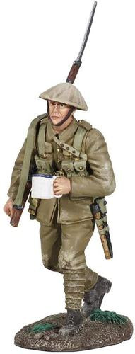 Collectible toy soldier miniature British Infantry with a Cup of Tea.
