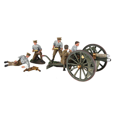 Collectible toy soldier miniature set British 13 Pound Gun Royal Horse Artillery.