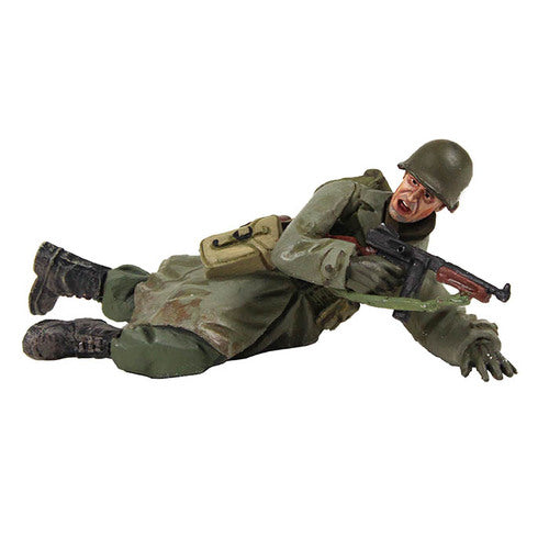 Toy soldier army men U.S. 101st Airborne Infantry Wearing Raincoat.