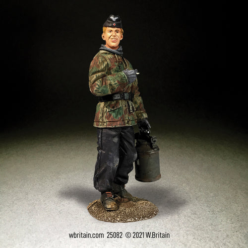 Collectible toy soldier miniature army men German Army Tanker in Parka.