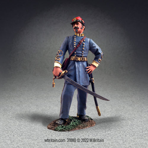 Collectible toy soldier miniature Confederate General P.G.T. Beauregard.