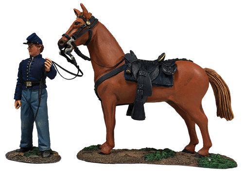 Federal Orderly Holding Horse