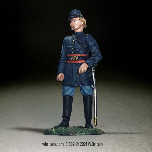 Collectible toy soldier miniature Captain George Armstrong Custer.