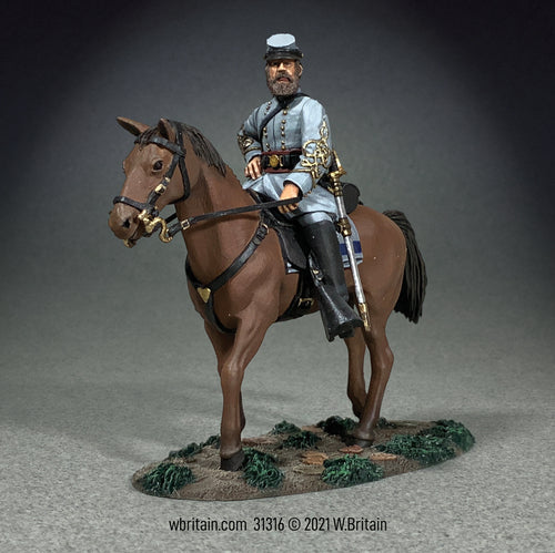 Collectible toy soldier miniature Stonewall Jackson Mounted on Little Sorrel.