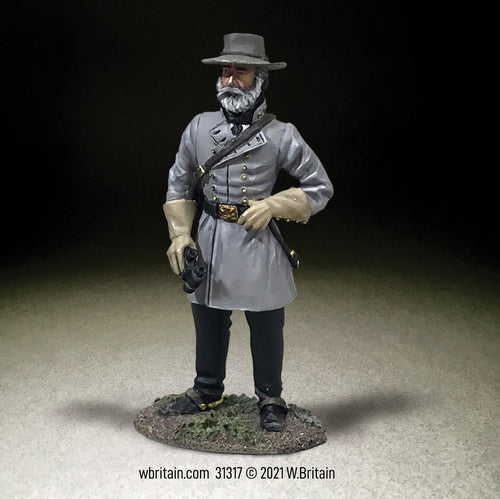 Toy soldier miniature army men Confederate General Robert E. Lee.
