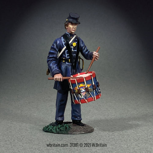 Collectible toy soldier miniature army men figurine Federal Infantry Drummer No.3