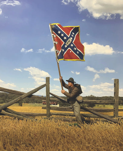 Confederate Flagbearer 3rd Arkansas Flag