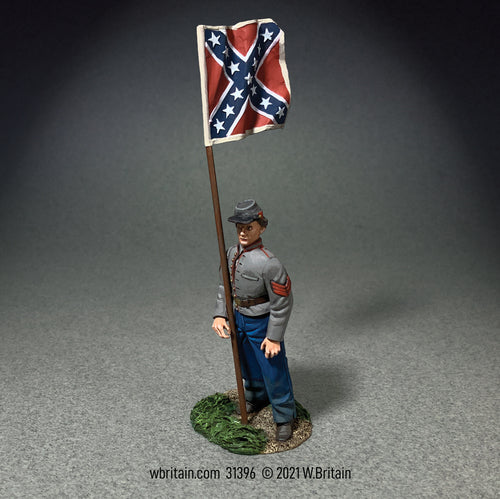 Collectible toy soldier miniature Confederate Artillery Guidon.