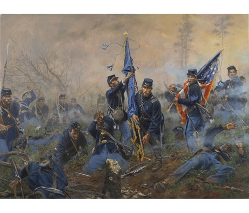 Don Troiani wall art print Three Medals of Honor, Battle of Market Heights.