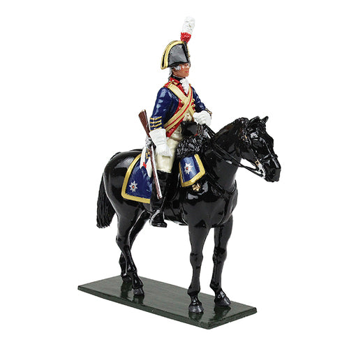 Collectible toy soldier miniature British Horse Trooper (Blues) Officer 1795.