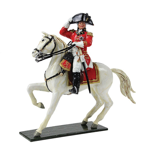 Collectible toy soldier miniature King George the III Mounted. 