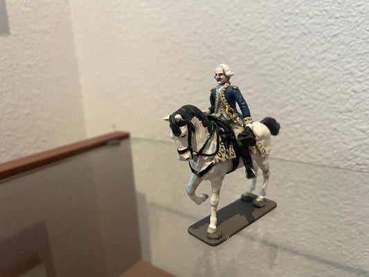 George Washington on his horse