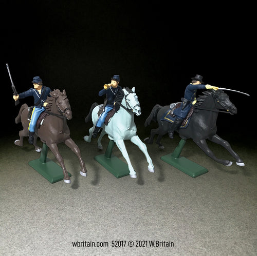 Collectible toy soldier miniature army men figurines American Civil War Union Cavalry No.2.