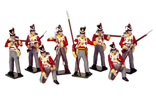 Collectible toy soldier miniature set British Line Infantry.