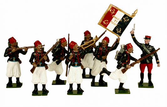 Toy soldier miniature army men French Zouaves.