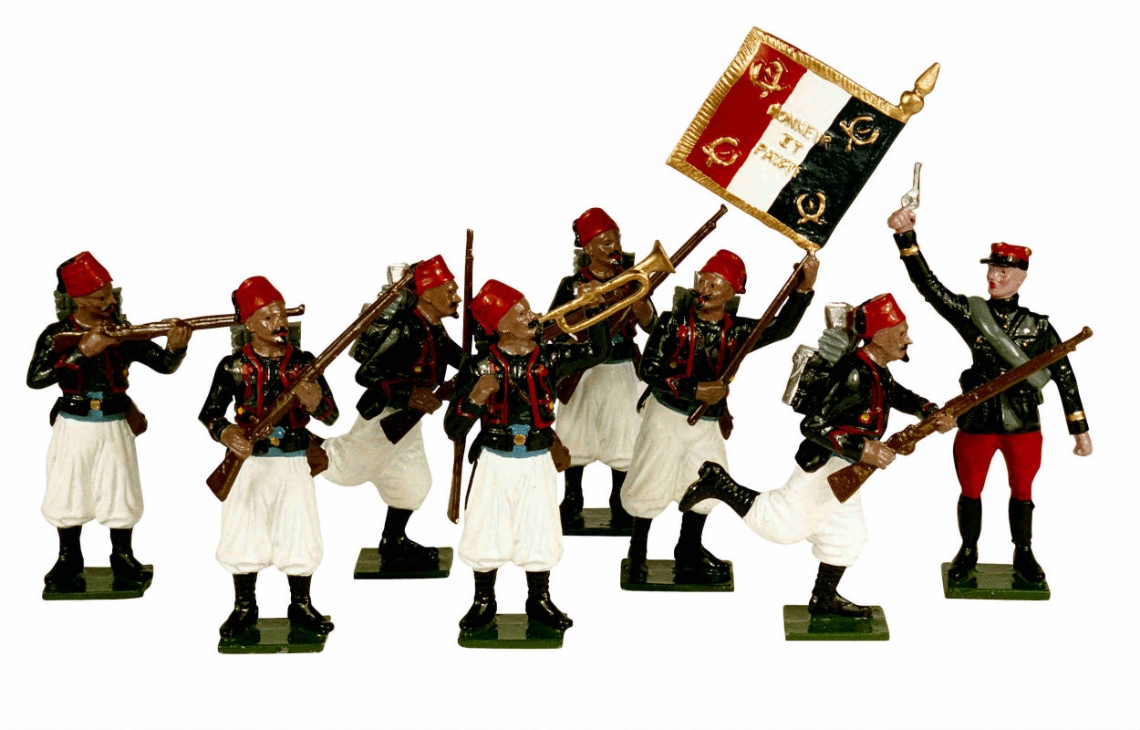 Toy soldier miniature army men French Zouaves.