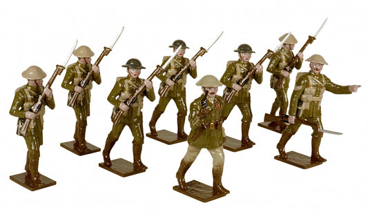 Collectible toy soldier miniature set British Infantry 1916.